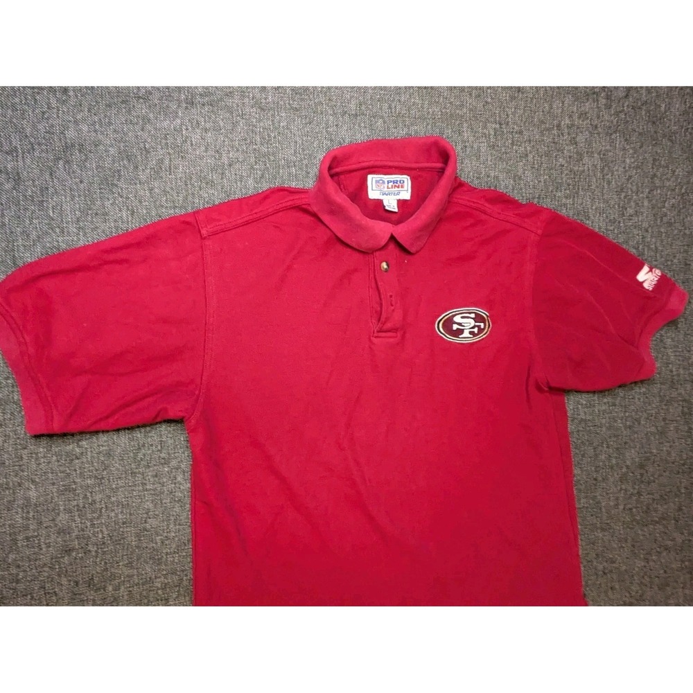 Vintage Starter 49ers Shirt Mens Large Polo Pro Line NFL Football San Francisco